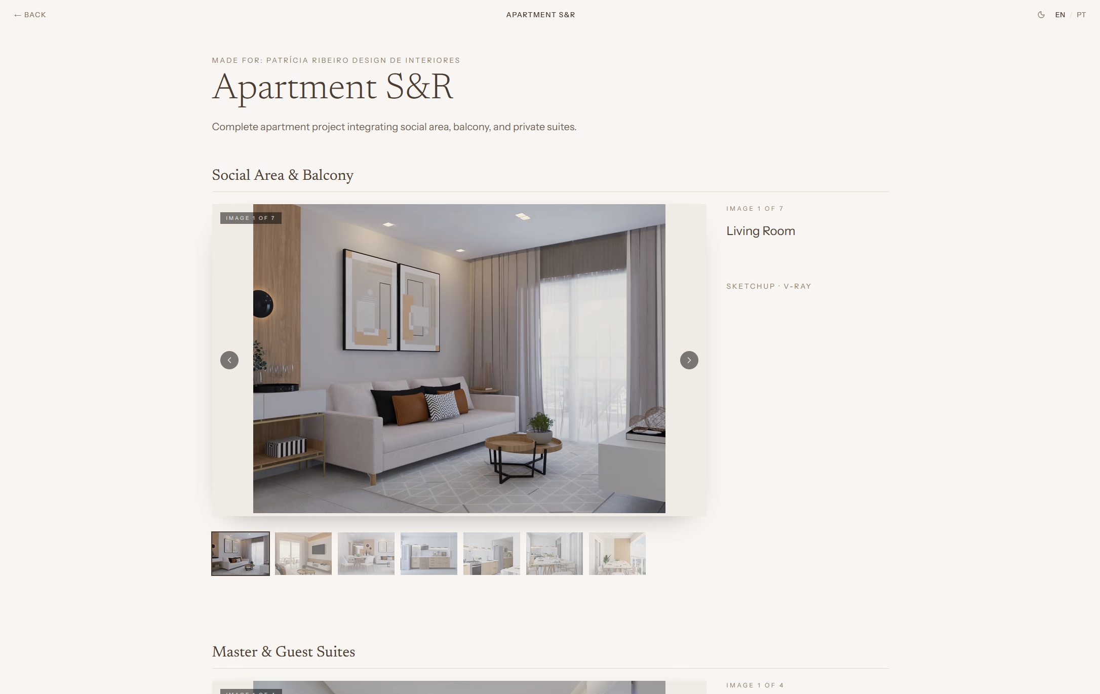 Ana Zabala portfolio apartment project gallery
